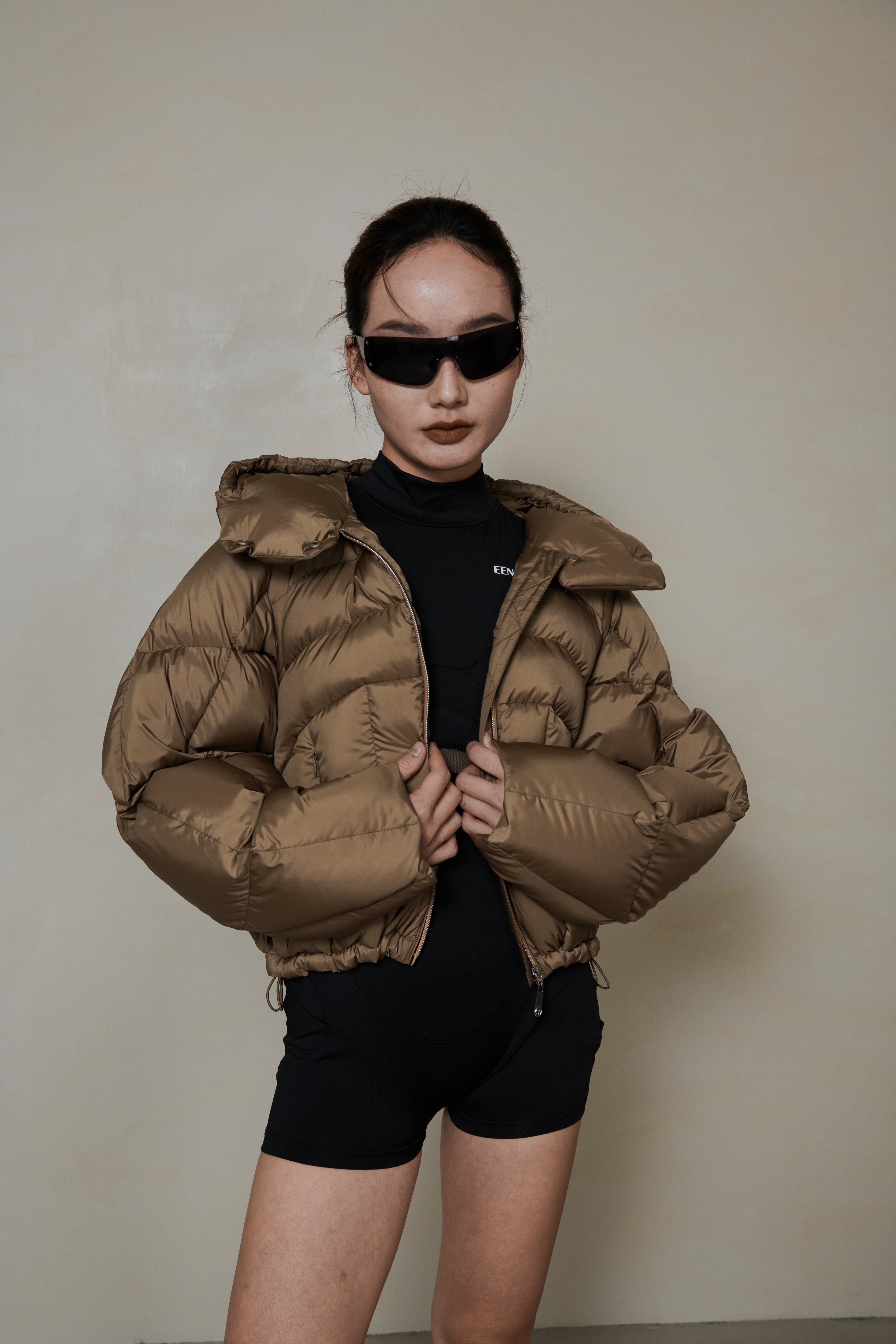 008 SHORT CONVERTIBLE DOWN JACKET - DUNE